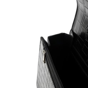 INYATI VERIA black croco satchel bag S